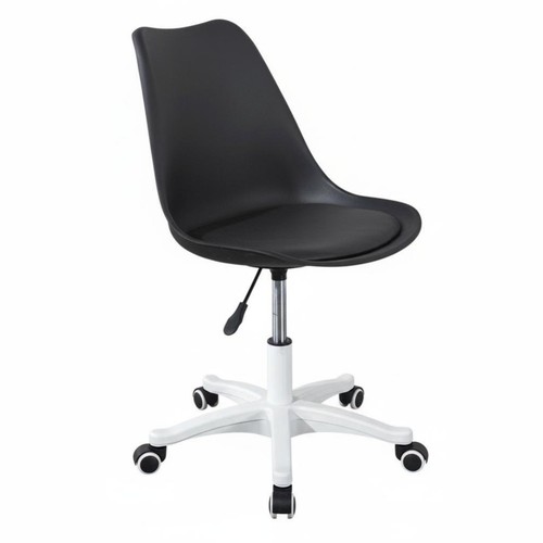 Sgabello trasparente con ruote - sgabello,