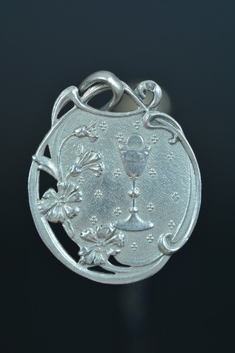 French antico religious medal - french,