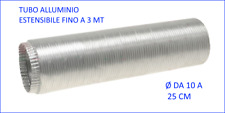 Tubo Estensibile Flessibile in Alluminio per Cappa Cucina Canna Fumaria Forno