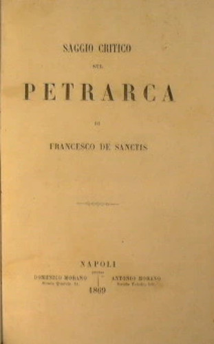 Saggio critico sul petrarca - saggio,