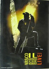 VASCO ROSSI "IL MONDO CHE VORREI"  FOTO LIVE libro mint