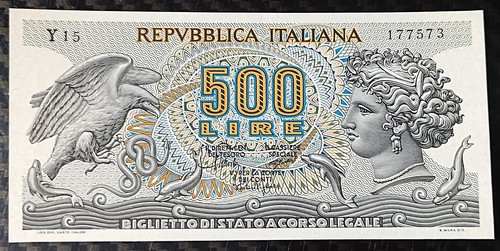500 lire aretusa decr - 500,