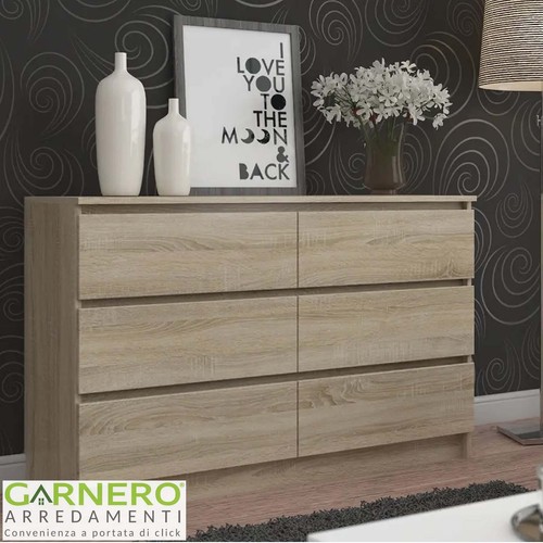Cassettiera 120x77cm moderna - , 6