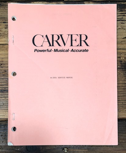 Carver 200t amplificatore - carver,