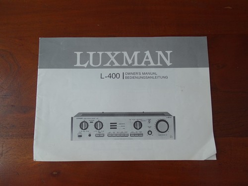 Luxman 400 manuale - luxman,
