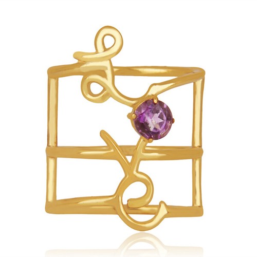 Anello amore iniziale - iniziale, placcato