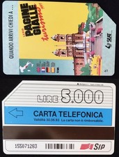 Scheda Pagine Gialle - G 154 - L. 5.000 - usata