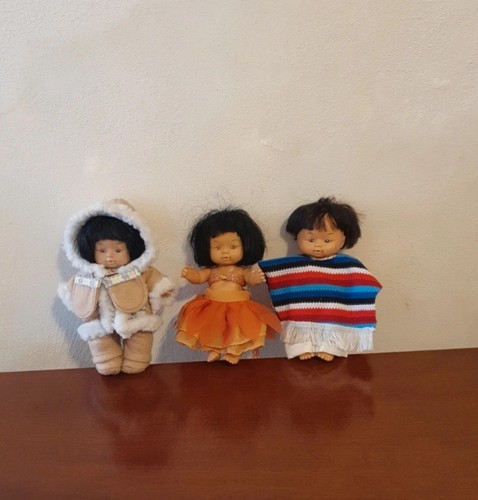 Lotto tre mini bambole - mini,