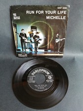 THE BEATLES - RUN FOR YOUR LIFE / MICHELLE  7" Italy "disco giallo"