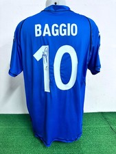 MAGLIA BRESCIA BAGGIO AUTOGRAFATA NO MATCH WORN SHIRT JERSEY CAMISETA COA