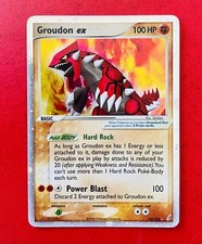 Lotto Carte Pokémon Groudon Ex 93/100 Ex Guardiani Dei Cristalli Holo Eng Nm 