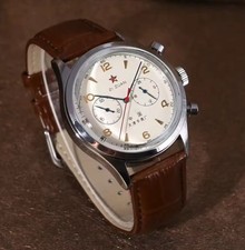 Orologio Seagull 1963 21 Zuan Pilot 40 mm movimento meccanico quarzo cronografo