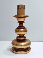 Torciere in legno oro stile