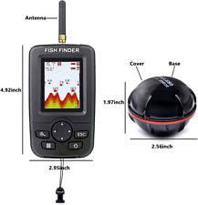 Fish Finder Wireless Portatile Sonar Pesca Allarme Eco Subacqueo Pesce