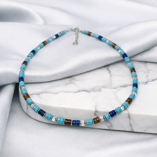 Collana uomo pietre dure