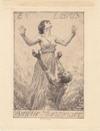 Exlibris acquaforte bruno - exlibris,