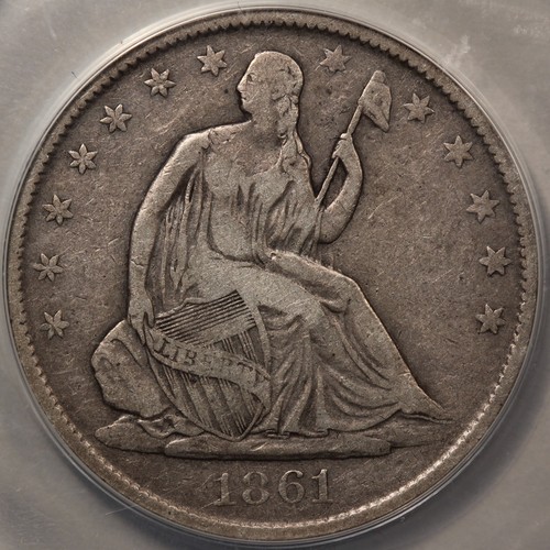 1861 liberty mezzo dollaro - liberty,