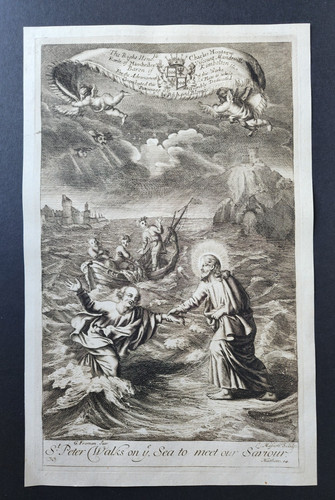 Stampa antica 1688 san - stampa,