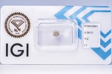 💎 Diamante Naturale 0.58 ct – IGI – Colore Y-Z – Round Brilliant