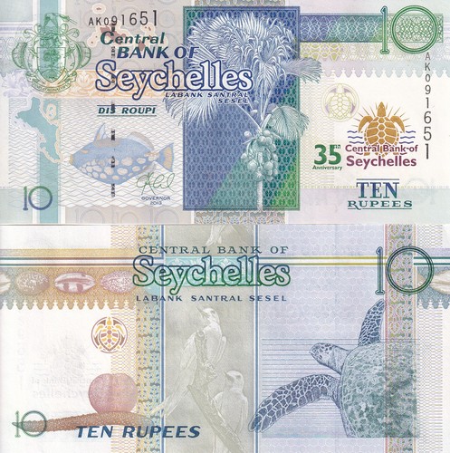Seychelles rupie 2013 - 10,