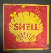 Scritta SHELL Vintage Mis 13 X 13 