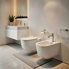 Sanitari sospesi WC e Bidet in