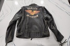 Giacca di pelle vintage Harley