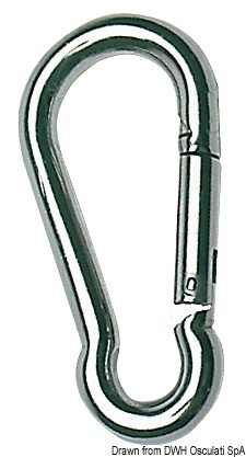 Moschettone acciaio inox aisi - moschettone,
