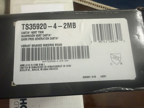 Kohler castia ts35920 2mb - castia, k-ts35920-4-2mb