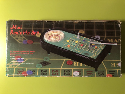 Vintage 80s mini roulette set - 80s,