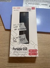 Ssd Esterno 500 512 Gb Usb C 3.1 Per Portatile Tv Laptop Box esterno slim