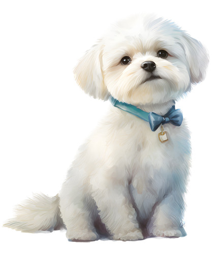 Adesivo auto maltese cani