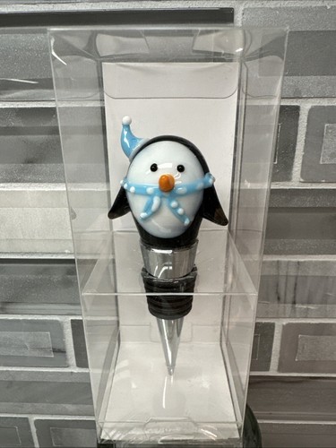 Sciarpa tappo blu pinguino