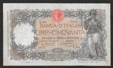 ITALIA - BANCONOTA 50 LIRE