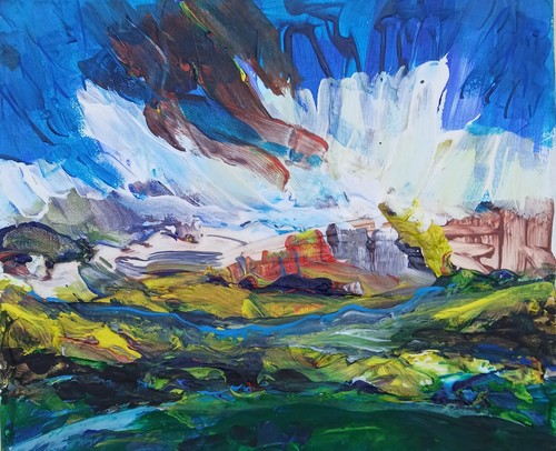 Quadro paesaggio originale