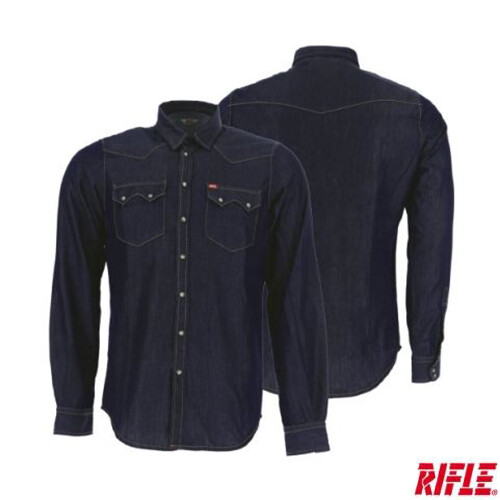 Camicia jeans uomo rifle slim - jeans,