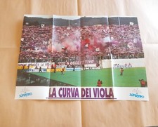 Poster ultras FIORENTINA/NAPOLI ( Anni 90 ) Supertifo 55x40 cm circa 