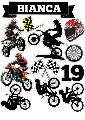 Moto commestibile motocross