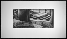 IL BALCONE  -  Acquaforte di Piero Cesaroni