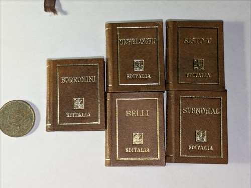 Italian miniature book - italian, book-set