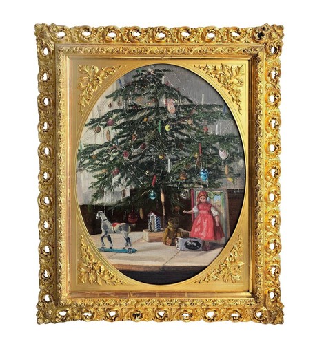 Dipinto natale albero - di, /