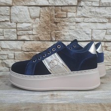 SNEAKERS DA DONNA GIOIELLO B321 BLU SCARPE PLATFORM INVERNO 2025 2026