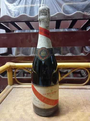Bottiglia champagne mumm - bottiglia, "g.h.