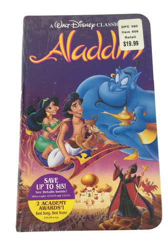 Walt disneys aladdin vhs - walt,