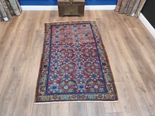 Red Turkish Rug, Vintage Area Rug, Oriental Rug, Floor Rug, Wool Rug, 4.2x6.6 ft