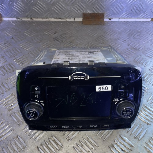 Fiat 500 stereo display - fiat,