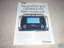 Mcintosh MC1000 Potenza Amp Annuncio Da 1992, 1 Pagina, Pronto A Telaio
