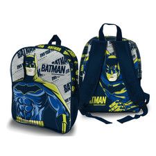 ZAINO BATMAN 3D CON GRAFICHE ORIGINALI DC COMICS, LEGGERO E RESISTENTE