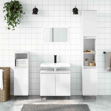 vidaXL Armadietto Bagno Bianco