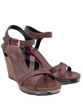 BURBERRY Sandalo a zeppa Donna